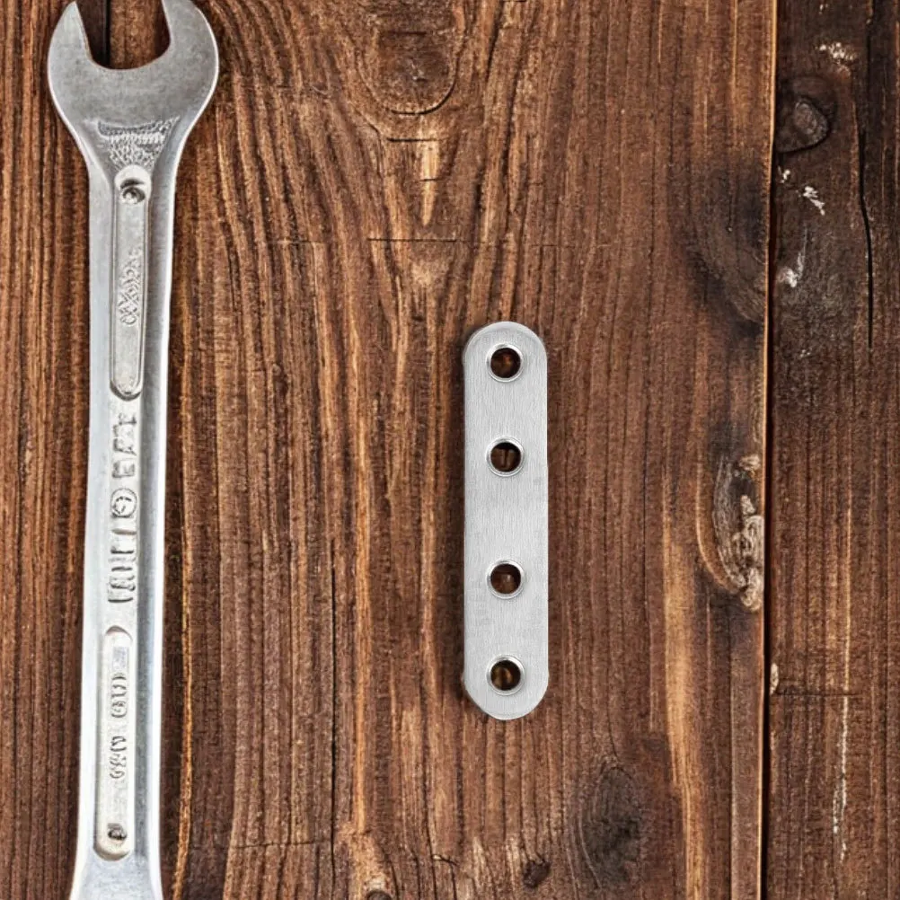 

40Pcs Stainless Steel Flat Straight Corner Braces 77mm Heavy Duty Repair Bracket Connector for Wood Furniture Flat Corner Braces