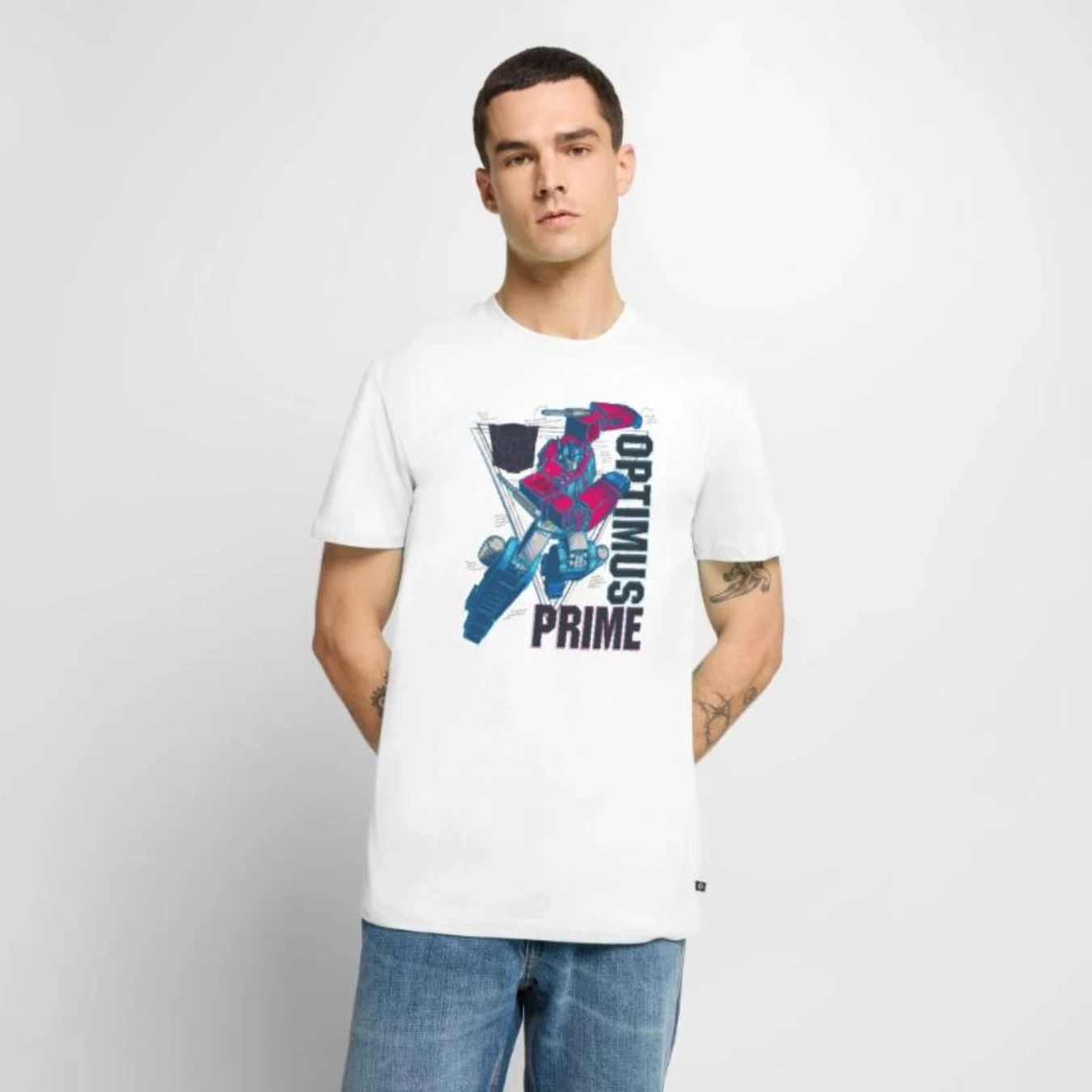 Transformers Trasformazione di Optimus Prime T-shirt premium da uomo T-shirt premium da uomo Camicia da crociera Camicia da crociera abbinata
