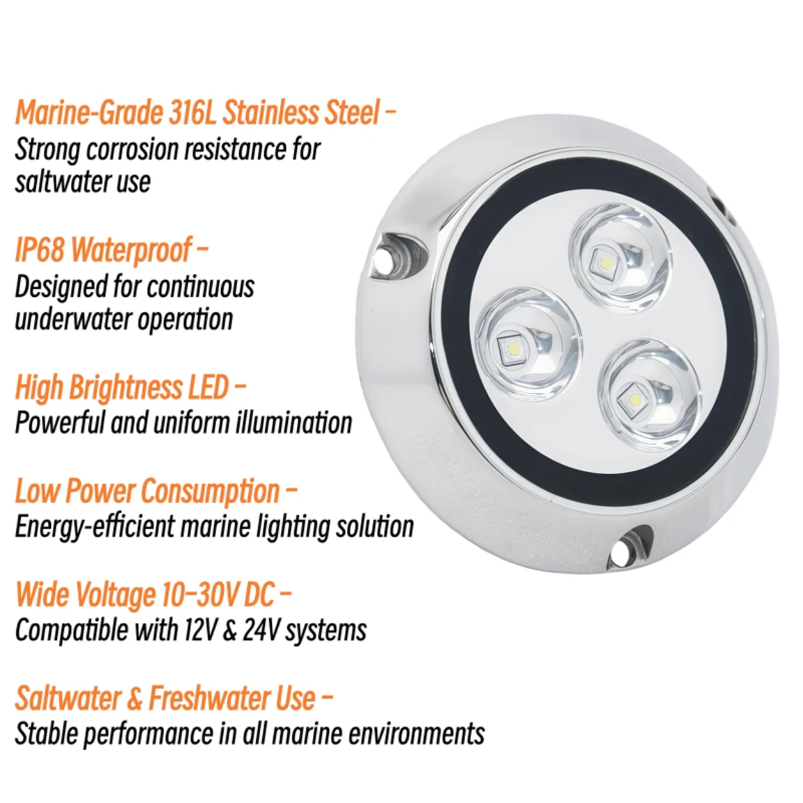 Fast Shipping 9W RGB RGBW IP68 Night Ocean Pool Ship Submarine Boat Rear Bottom Transom Underwater LED Yacht Lights