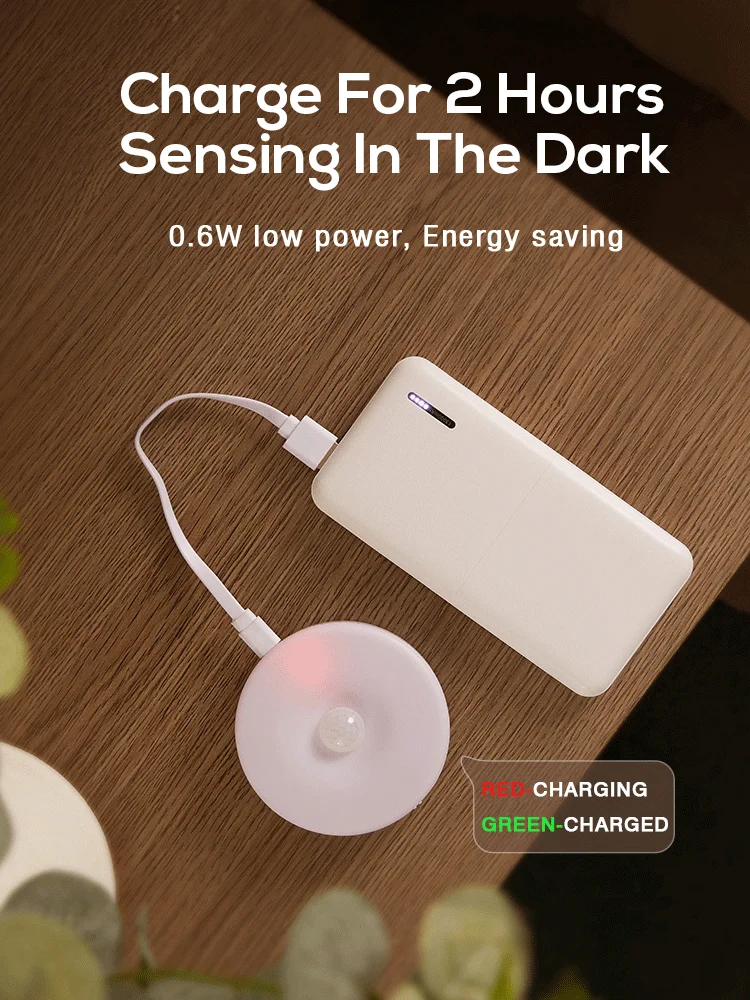 Xiaomi-Lámpara de noche con Sensor de movimiento para dormitorio, luz Led de noche con carga USB, regalo para niños