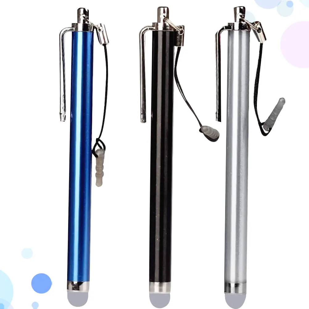 

3 Pcs Touch Pen Touchscreen Conductive Cloth Pencil Replacement Tips Stylus Black