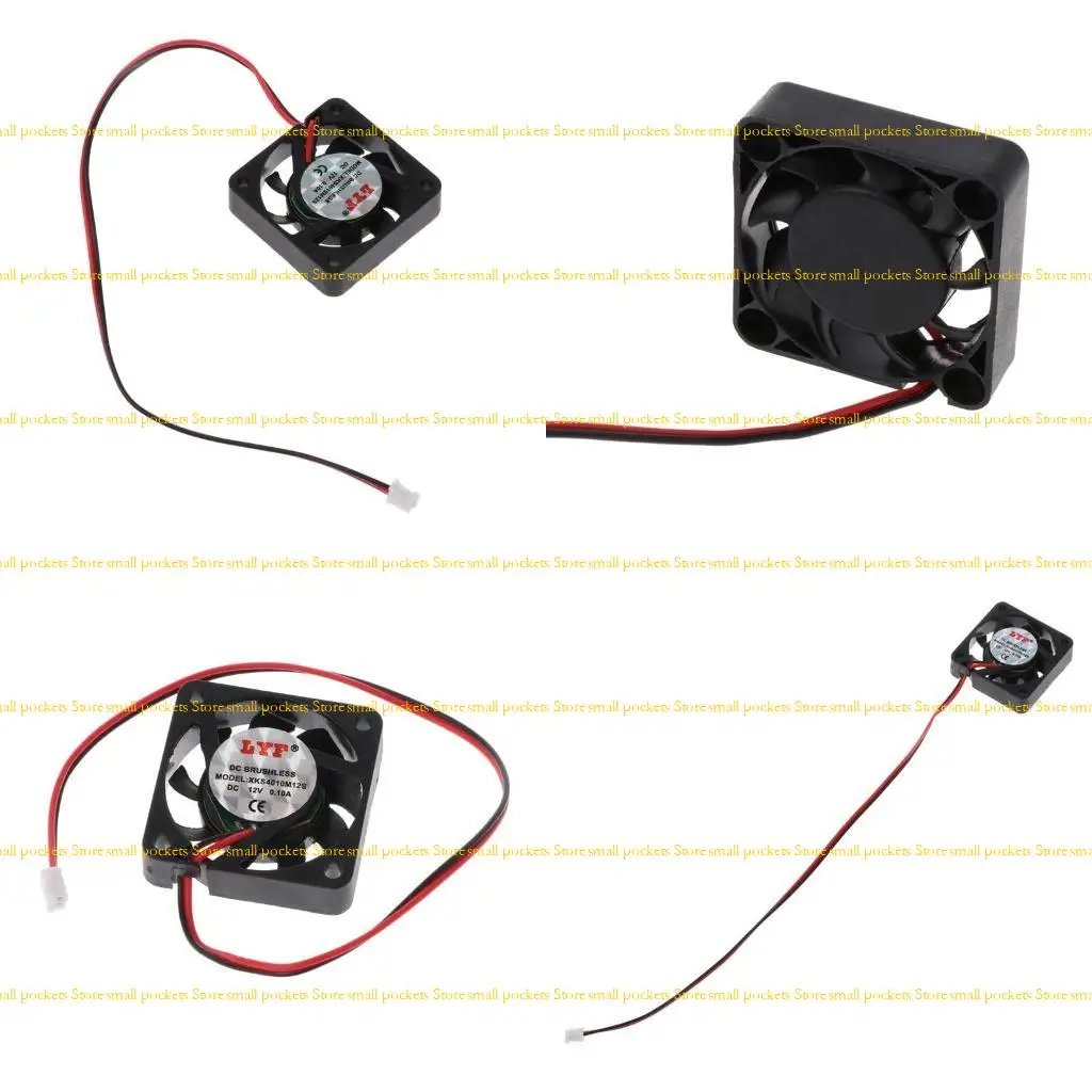 

R1WD 40mm Silent Cooling Fan for DC 12V 2Pin 4010 for DC Brushless Quiet for 3D Printer PC Computer for Case Fan