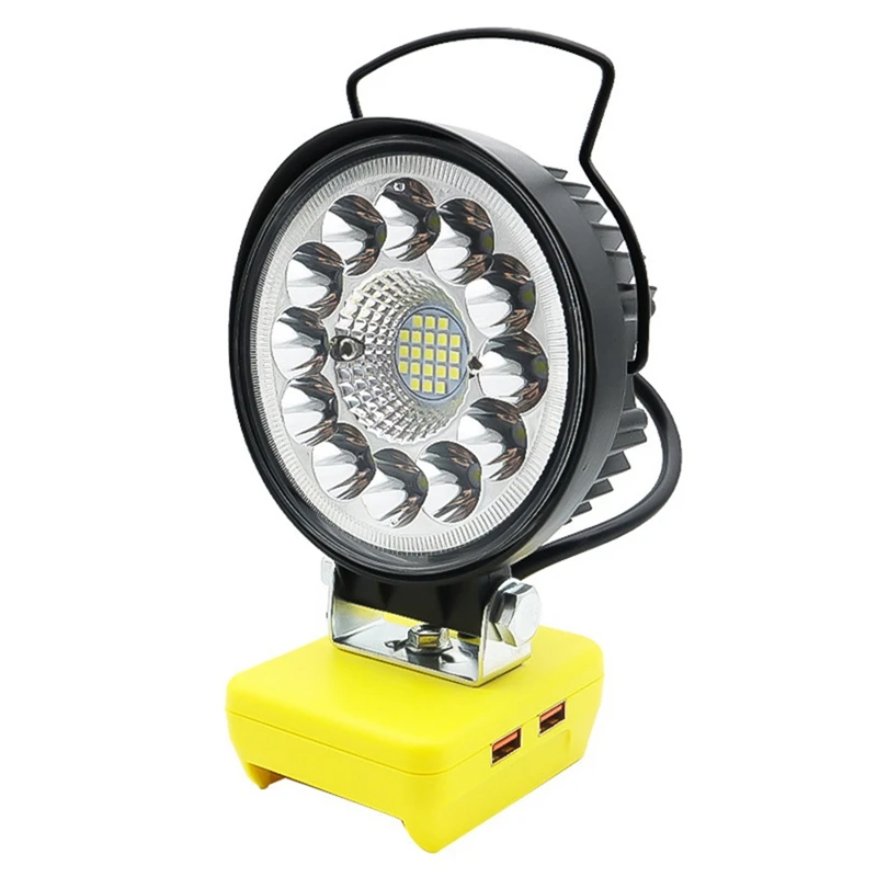 AC62-LED ทํางานแบบพกพาเครื่องมือไฟฉาย Camping โคมไฟ Spotlight USB ชาร์จสําหรับ 20V DCB203-206