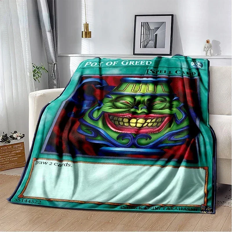 yugioh card blanket Yu-Gi-Oh! Dark Magician Card Fleece Throw Blanket main image 1