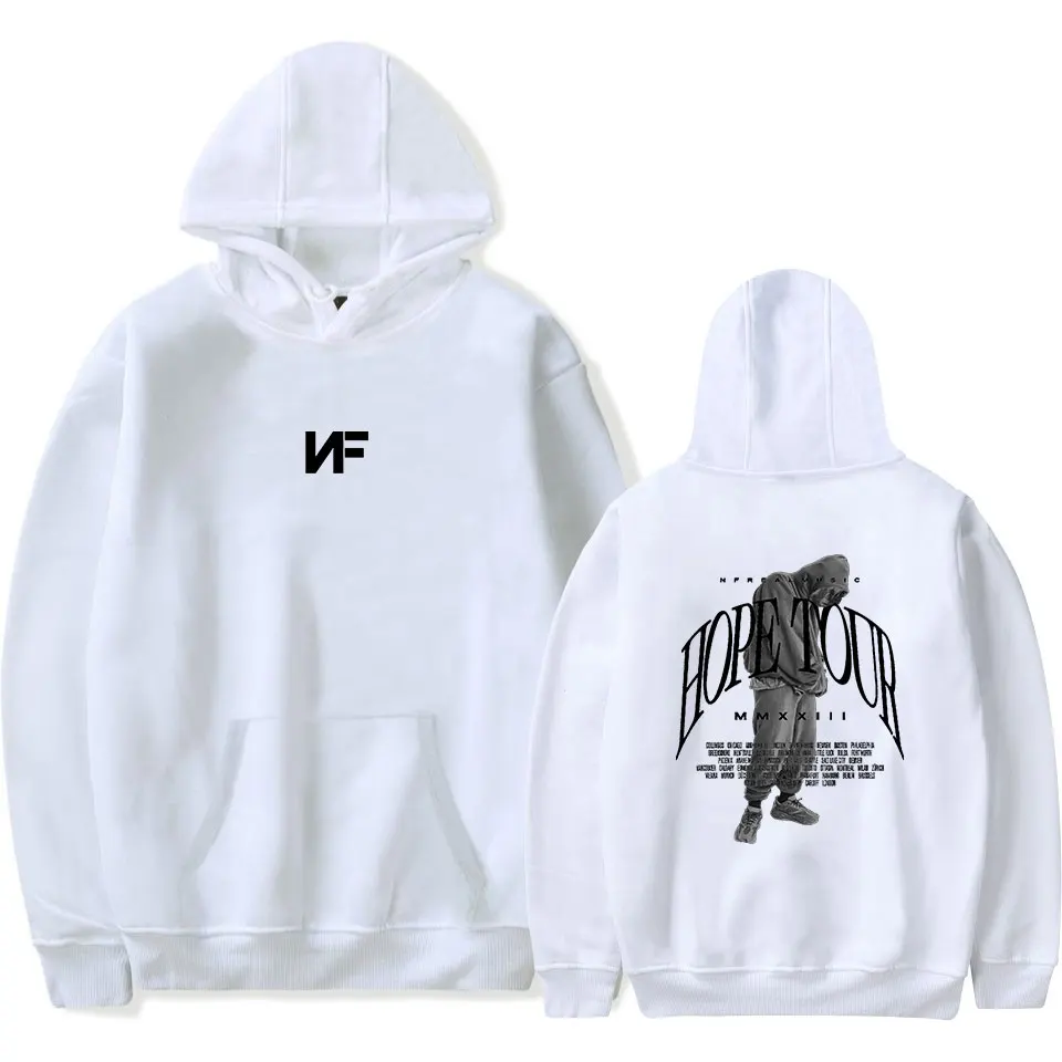 NF-moletom com capuz masculino e feminino, pulôveres de manga comprida, capuz rapper, HipHop Merch