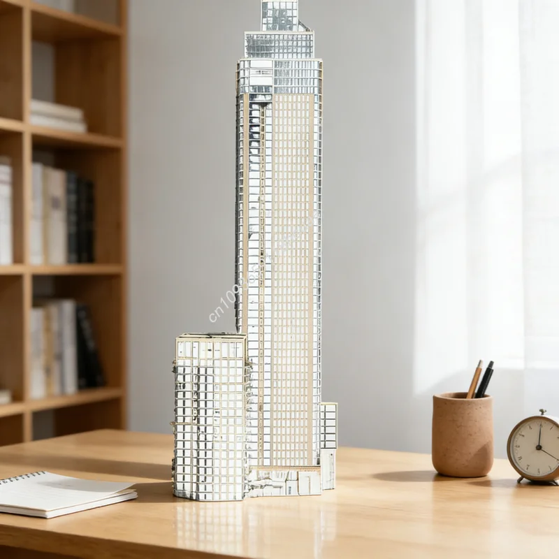 

766pcs MOC De Zalmhaven Rotterdam Netherlands Architecture Model Building Blocks Construction Christmas Gift Toys Brick Kids