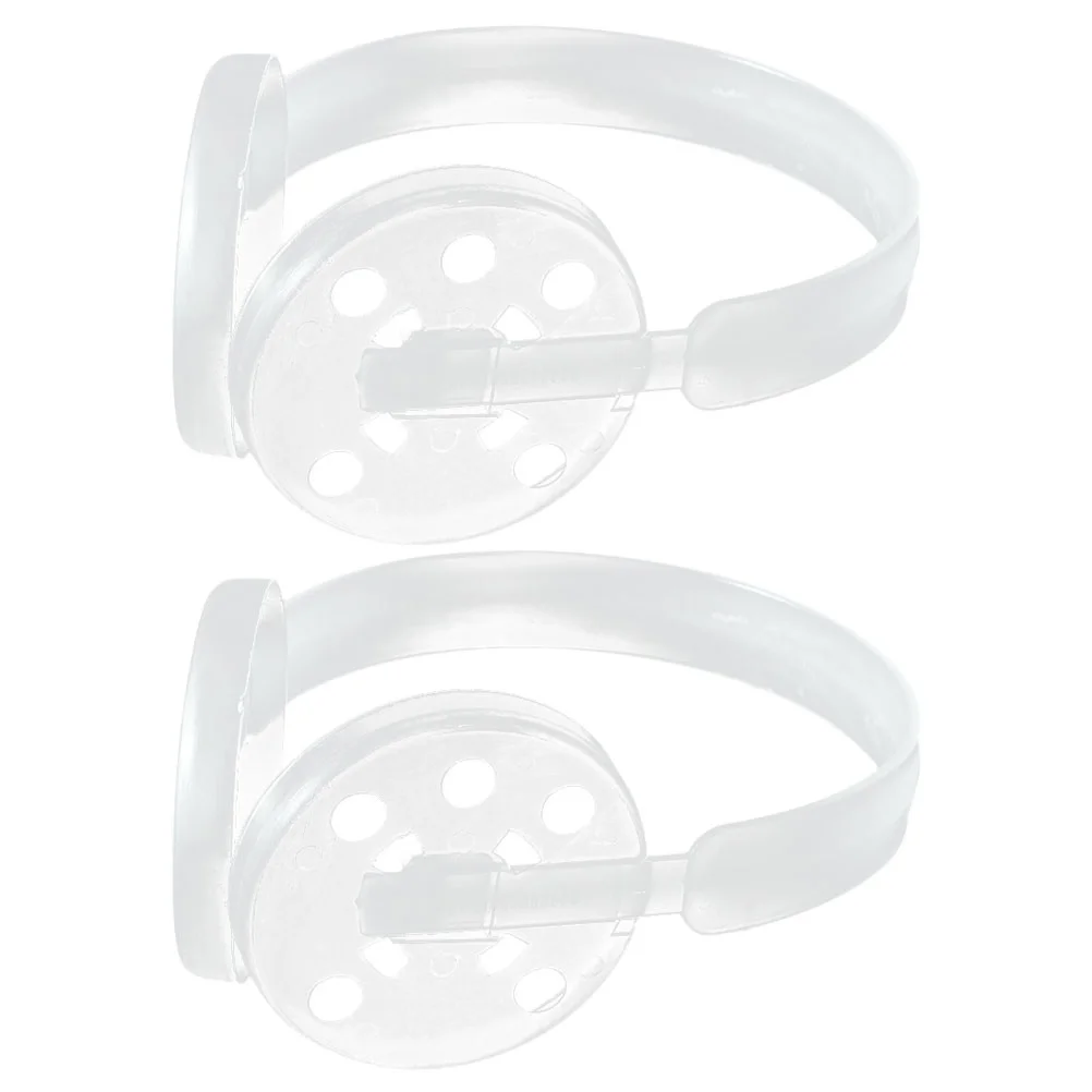 2 Pcs Ear Muffs Earmuff Plastic Holder Frame Shelf DIY Rack for Making White