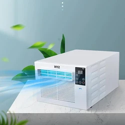 Aire acondicionado pequeño móvil de 110v/220v, minirefrigerador de escritorio con mosquitera, refrigeración para mascotas