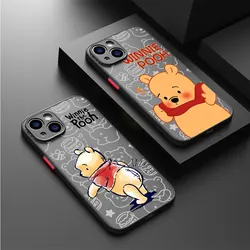 Winnie the Pooh Case for Apple iPhone 11 Pro XS X SE 8 Plus 15 Pro 7 6S 12 Mini XR 13 14 Pro Max 6 Shell TPU Shockproof Cover