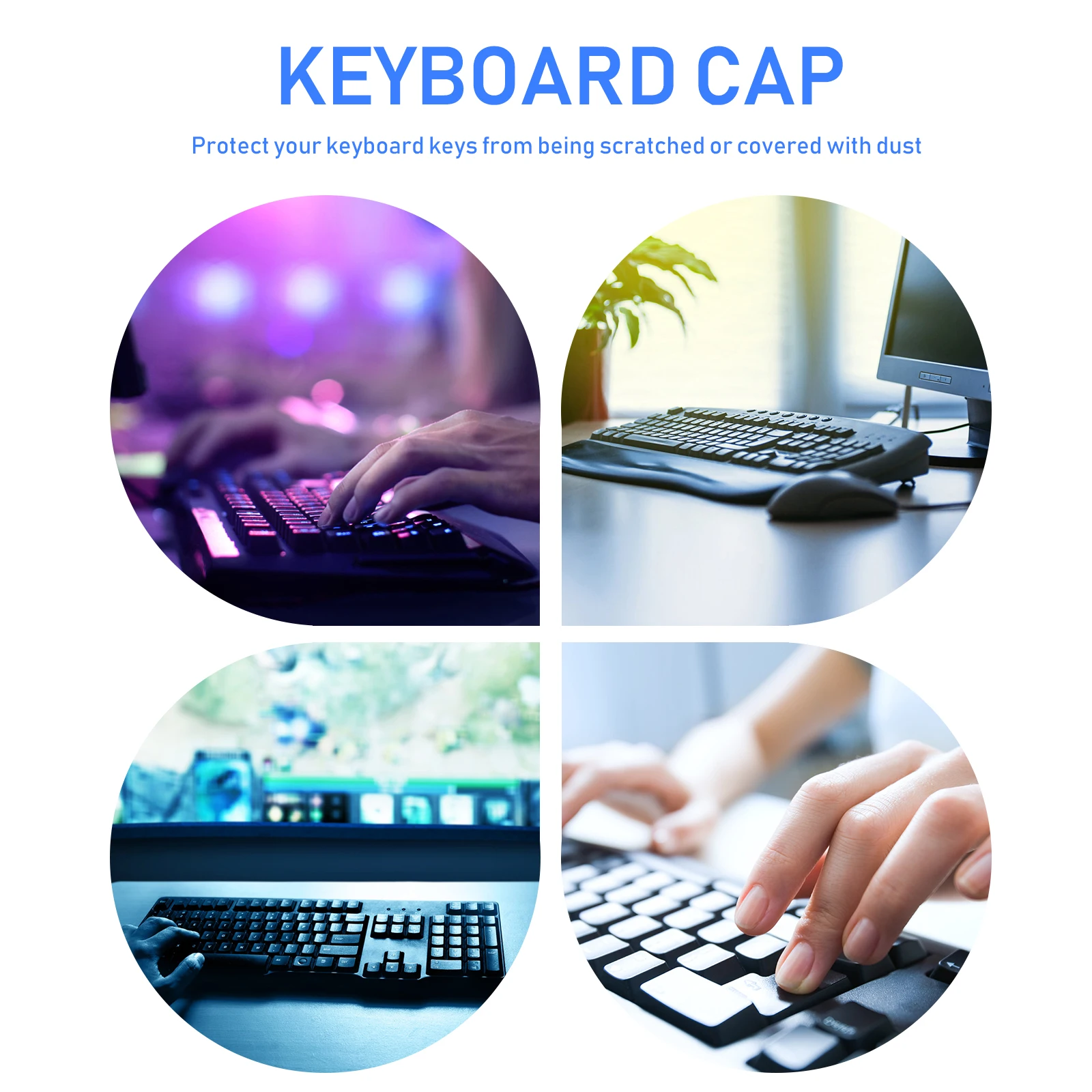 

Keycap Keycaps Kits Colorful Keyboard DIY Decor Replace Protector Computer Accessories Durable