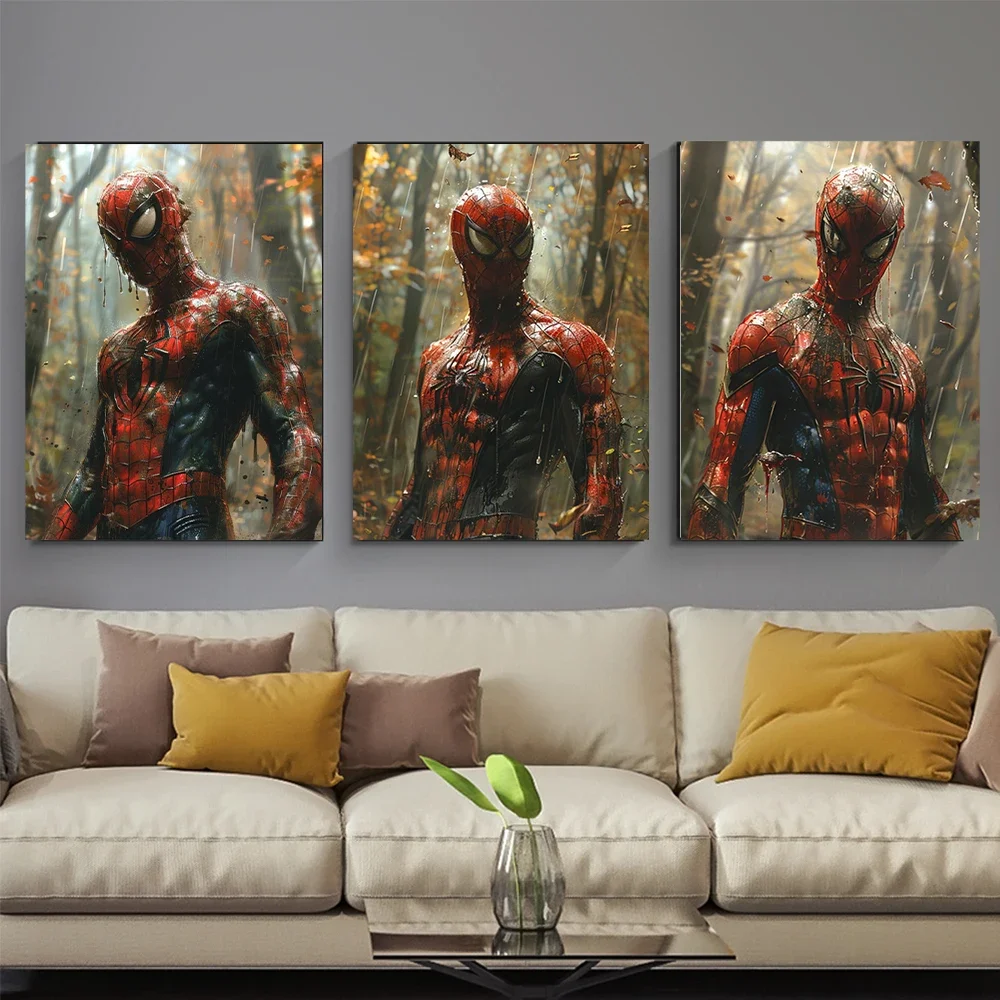 Handmade Superhero DIY Marvel Diamond Painting Spider-Man Rhinestone Cross Embroidery Colorful Diamond Mosaic Home Decoration