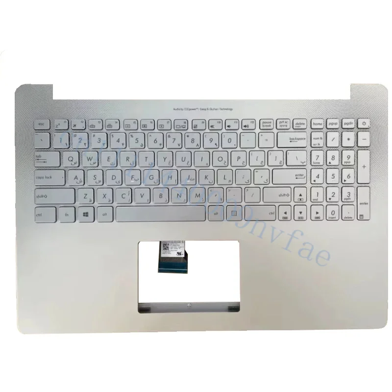 New for Asus N501 N501VW UX501V UX501VW G501V silver C-shell silver keycaps with backlight bilingual in Persian and English 0.8