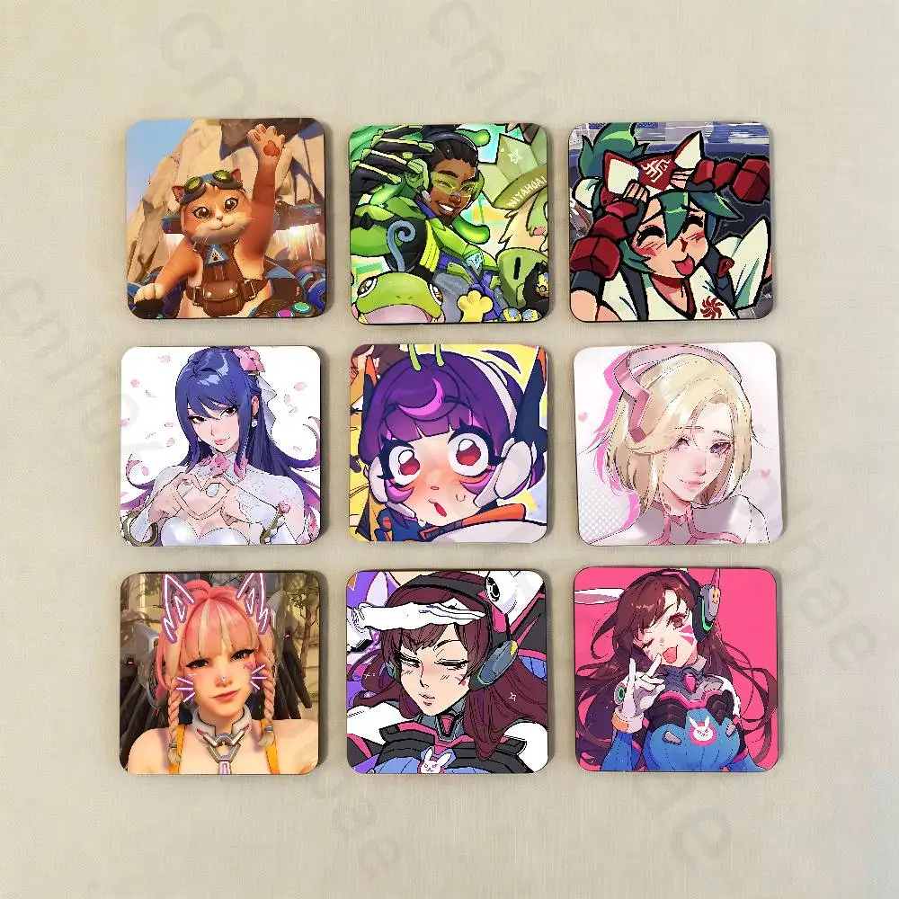 

Game O-Overwatch-S Fridge Magnet Personalized Magnetic Durable Plastic Square Picture Surface Fridge Magnets