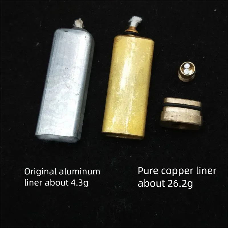 Upgrade Brass Oil Tank Equipped with Sealed Bottom Cap for IMCO Lighter 6800 Insert - Extended Fuel Life