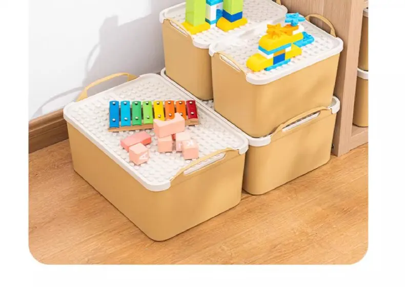 Aufbewahrungsbox für Lego mit Deckel, Spielzeug, Baustein, Teile, Organizer, Box, kleine Partikelklassifizierung, Baustein, obere Abdeckung – Detail 13