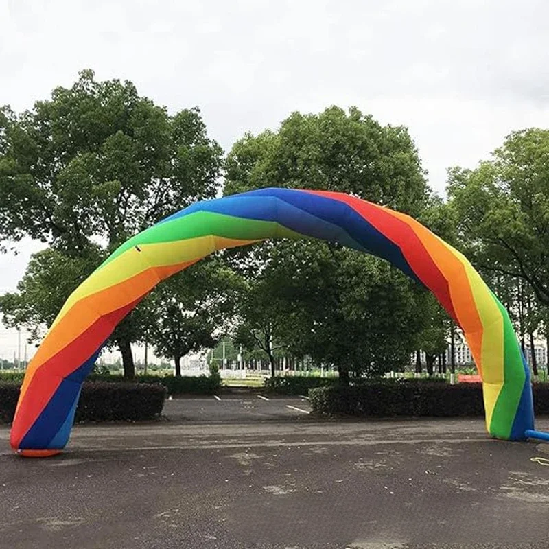 Regenbogenbogen, individueller aufblasbarer Ballon, bunte Werbung, Geburtstag, Torbogen, Willkommenstor für Party-Event-Dekoration im Freien