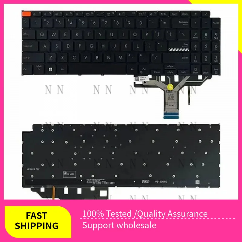 

Оригинальная клавиатура QGG для ASUS VIVOBOOK S15 S5504VA K5504VA S5504V США, подсветка