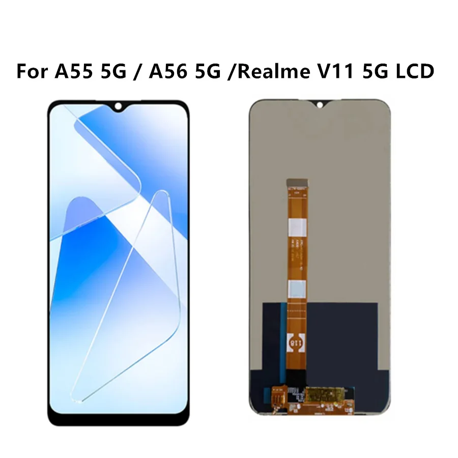 

6,5 ''для OPPO A55 5G / A56 5G LCD PEMM00 PFVM10, сенсорный дигитайзер для Realme V11 5G LCD