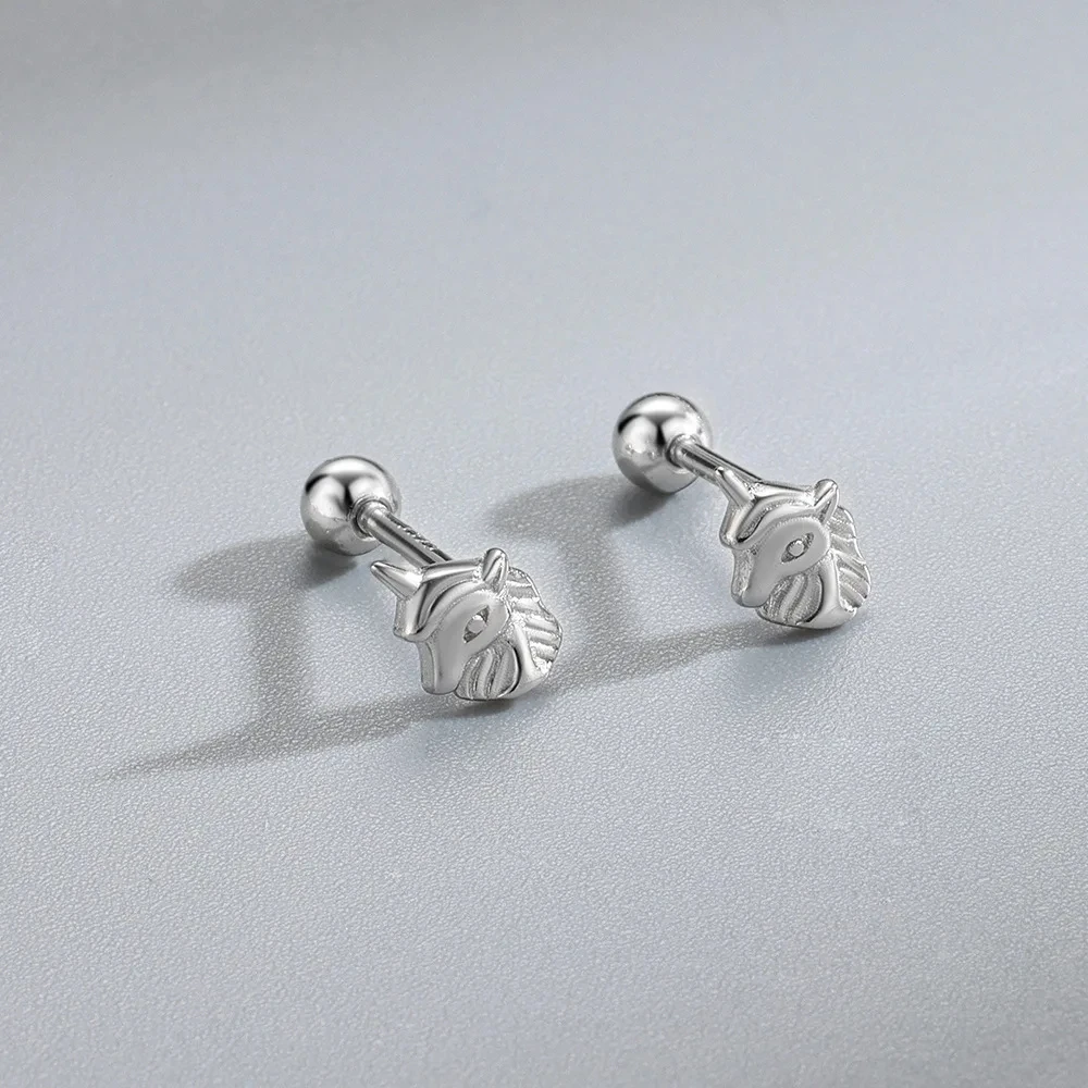 New Charming Multiple Styles Stud Earrings for Women Silver color Daily Wear Ear Girls Fashion Party Gift Piercing Jewelry