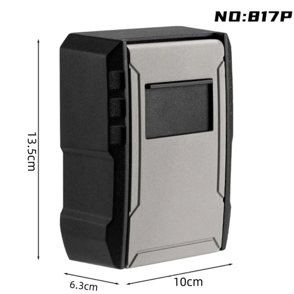 Alloy Padlock Key Box 4 Digits Password Anti-Theft Key Storage Box Cat Eye Mounted Wall Mounted Outdoor Key Safe Lock Box
