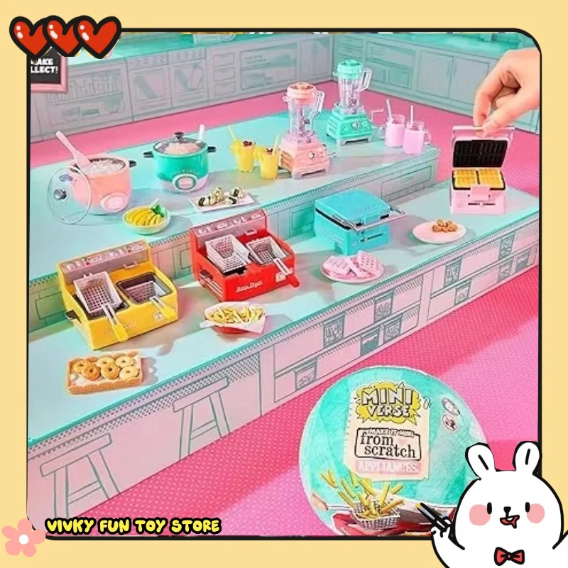 

Новая модель: Серия мини-бытовой техники Mga Miniverse Blind Box Make It Mini Appliances Series 3 — Загадочная коробка с мини-игрушками для кухни
