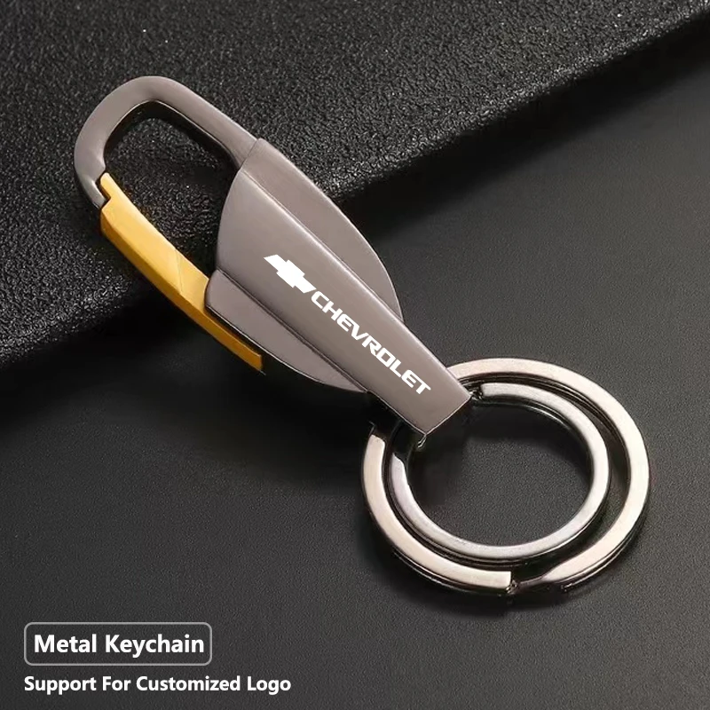 Chaveiro de Metal com Logo de Carro, Pingente para Interiores de Automóveis, para Chevrolet Cruze, Spark, Captiva, Tracker, Epica, Nubira, Optra, SS, Z71, Sail