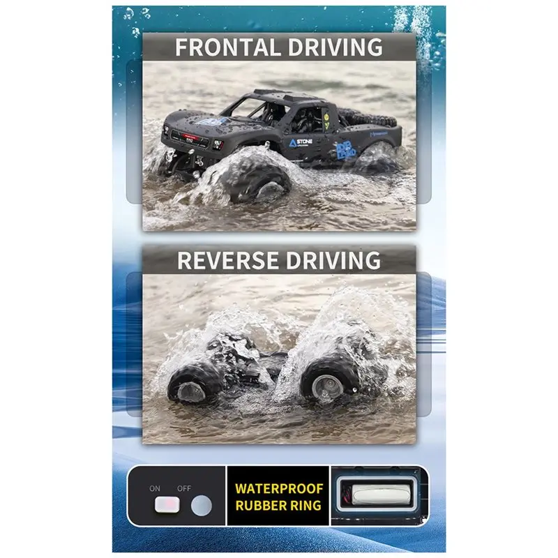 A84F-Climbing Vehicle 2.4G 4WD Amphibious RC Car Off Road Waterproof Remote Control Drift Monster Truck JJRC Q156 B