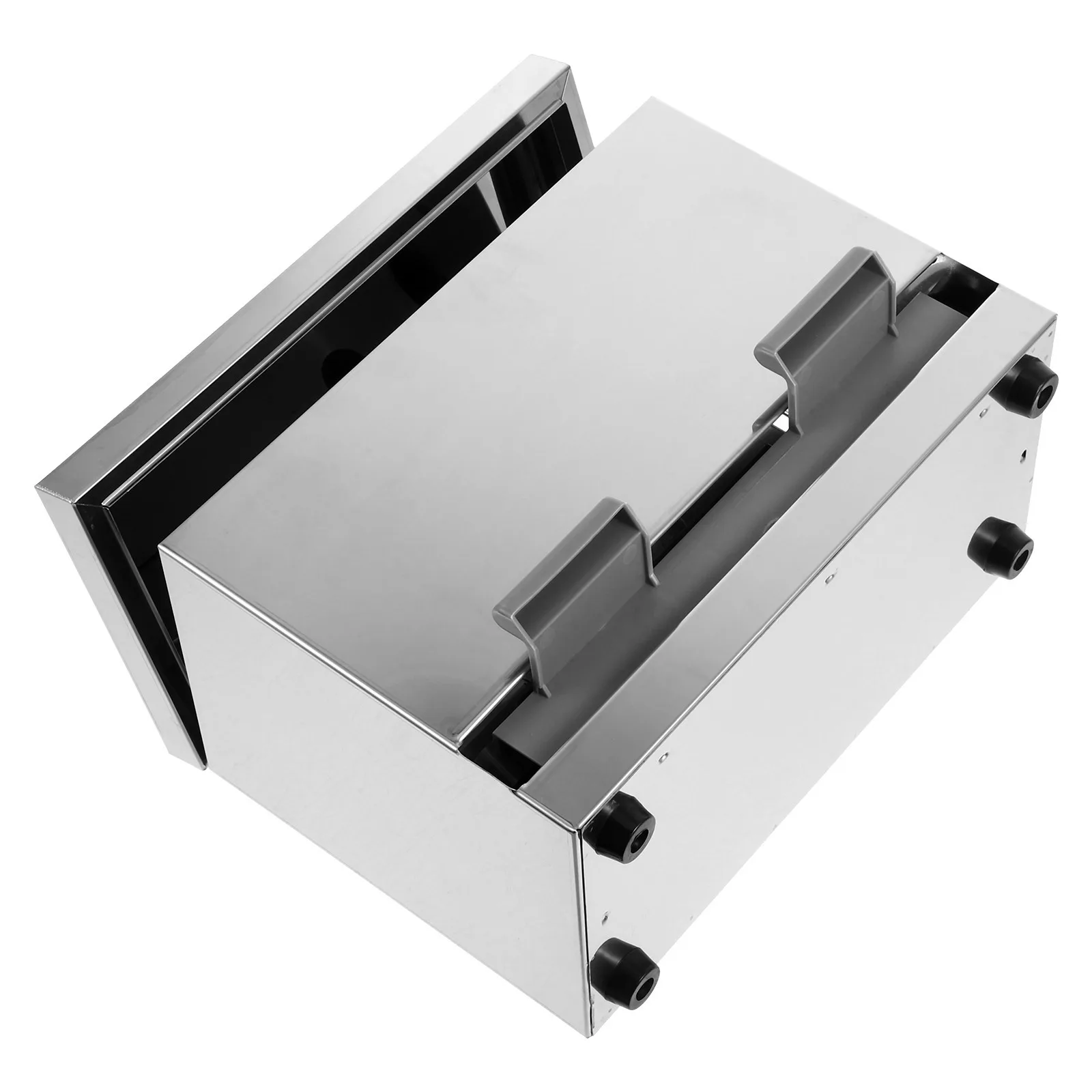 

Automatic Press Type Chopsticks Box Stainless Steel Large Capacity For Straws Chopsticks Storage Restaurant Milk Tea Shop