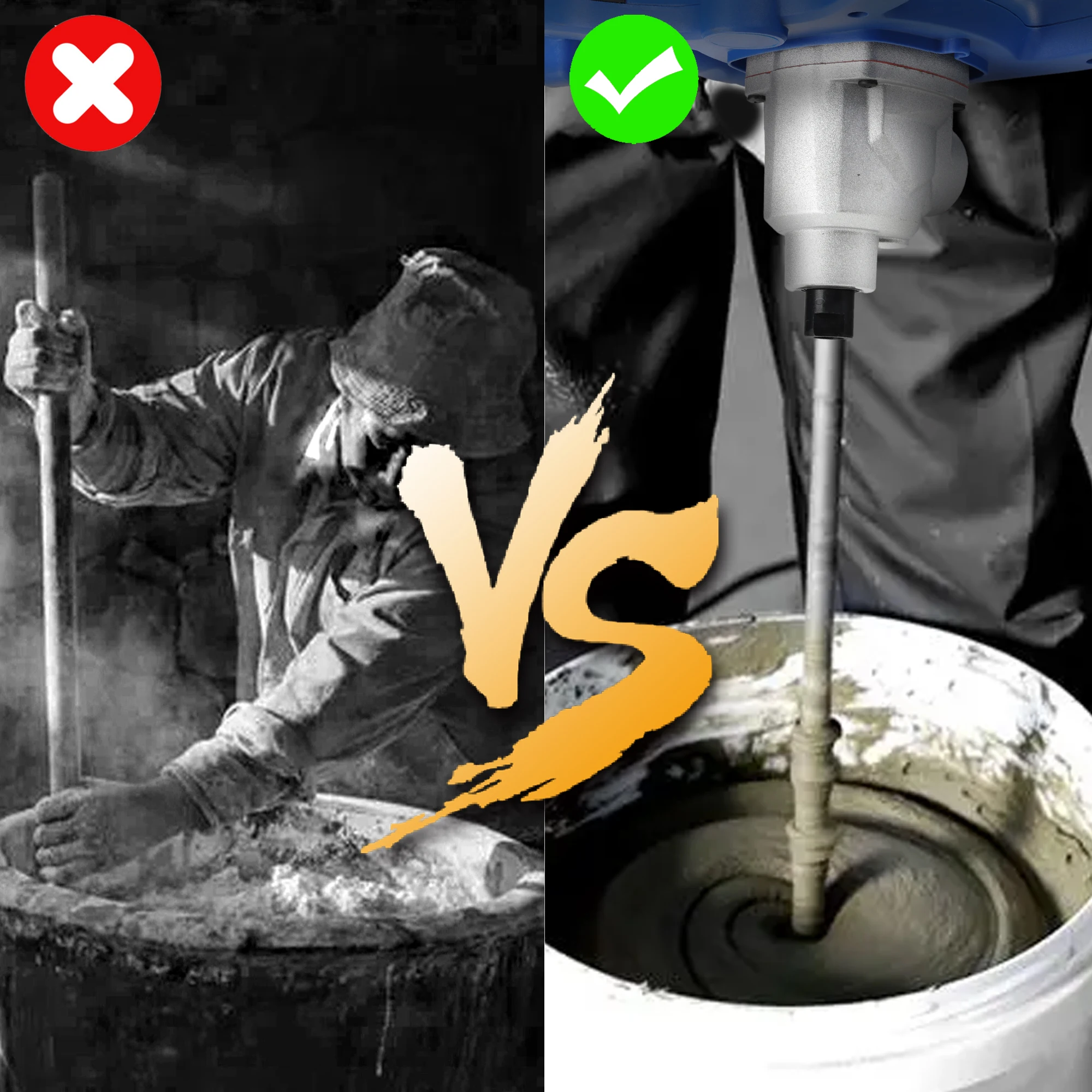 خلاط كهربائي عالي الطاقة قابل للتعديل بسرعتين 1300 وات، مثقاب خلط كهربائي، أداة خلط، تستخدم للملاط والطلاء والأسمنت والجبس