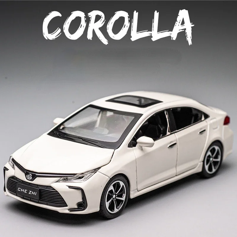 1:32 TOYOTA Corolla Alloy Car Diecasts & Toy Vehicles Car Model Sound and light Pull back Car Toys For Kids Gifts A705