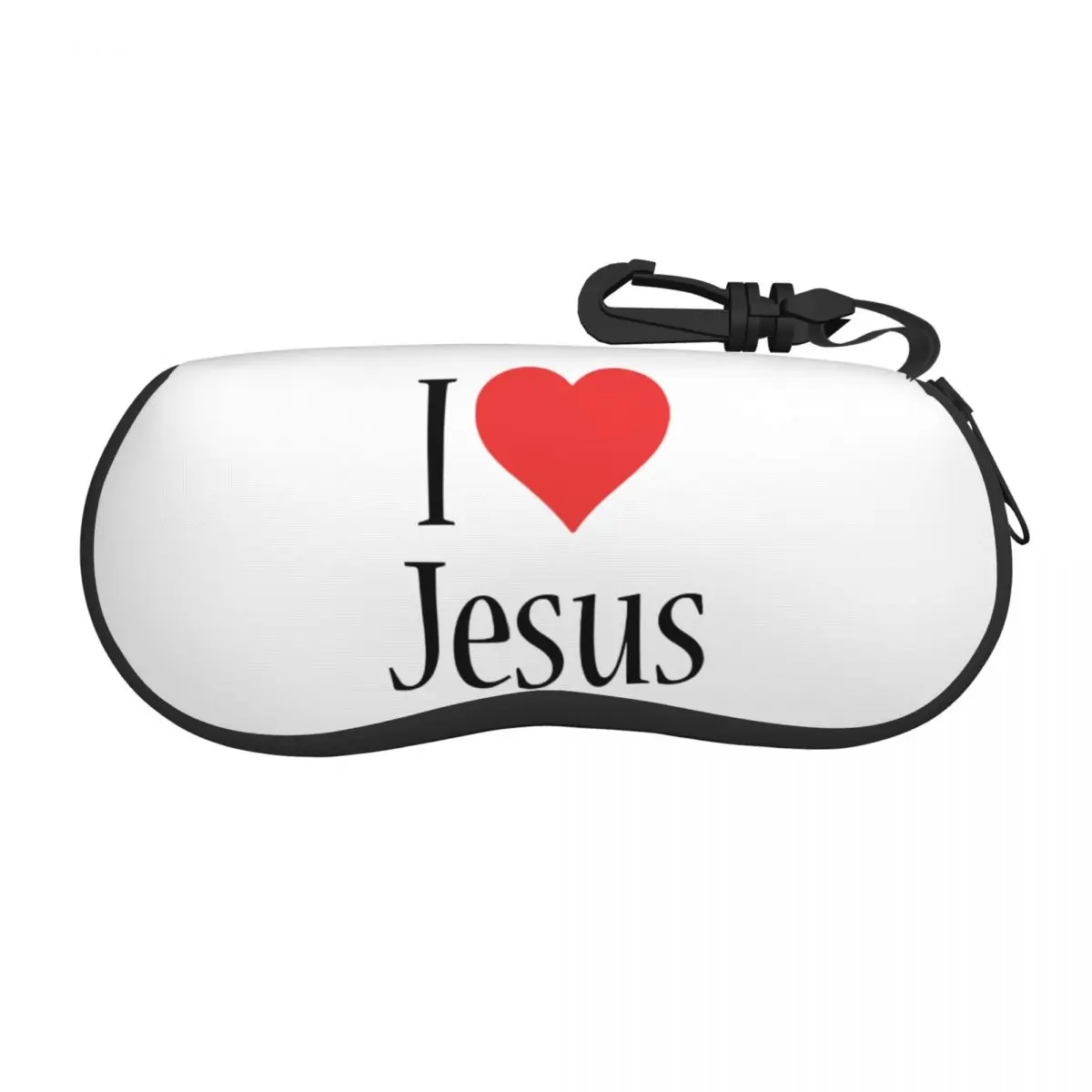 I Love Jesus Shell Eyeglasses Protector Cases Fashion Sunglass Case Christian Faith Glasses Bag