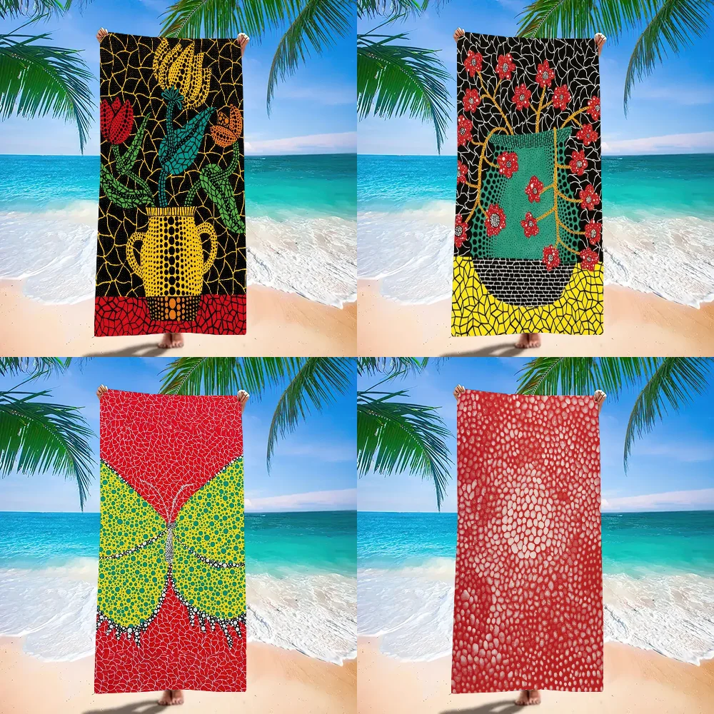 

Художник Y-Yayoi K-Kusama P-Pumpkin Полотенце Пляжное полотенце Большой размер Открытый путешествия Кемпинг Впитывающие полотенца валлас