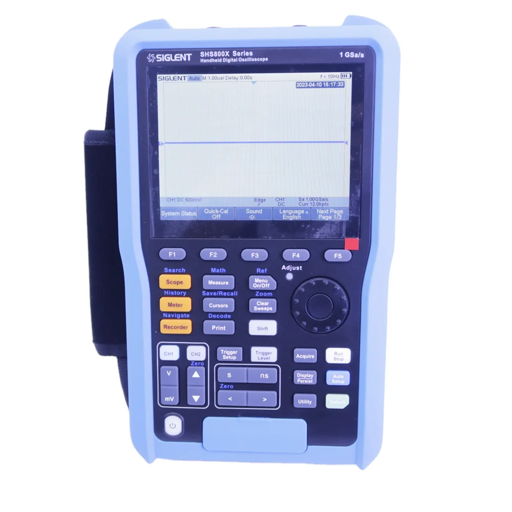 

Siglent SHS820X Digital Handheld Oscilloscope 2 Channels 200MHz Bandwidth 500MSa/s Sampling Rate True RMS Multi-meter