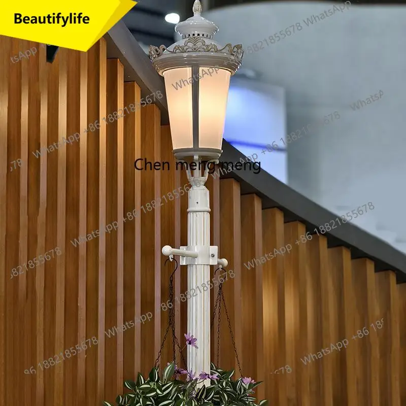 X188 Outdoor garden light 3 meters high pole landscape park villa community outdoor led solar street light