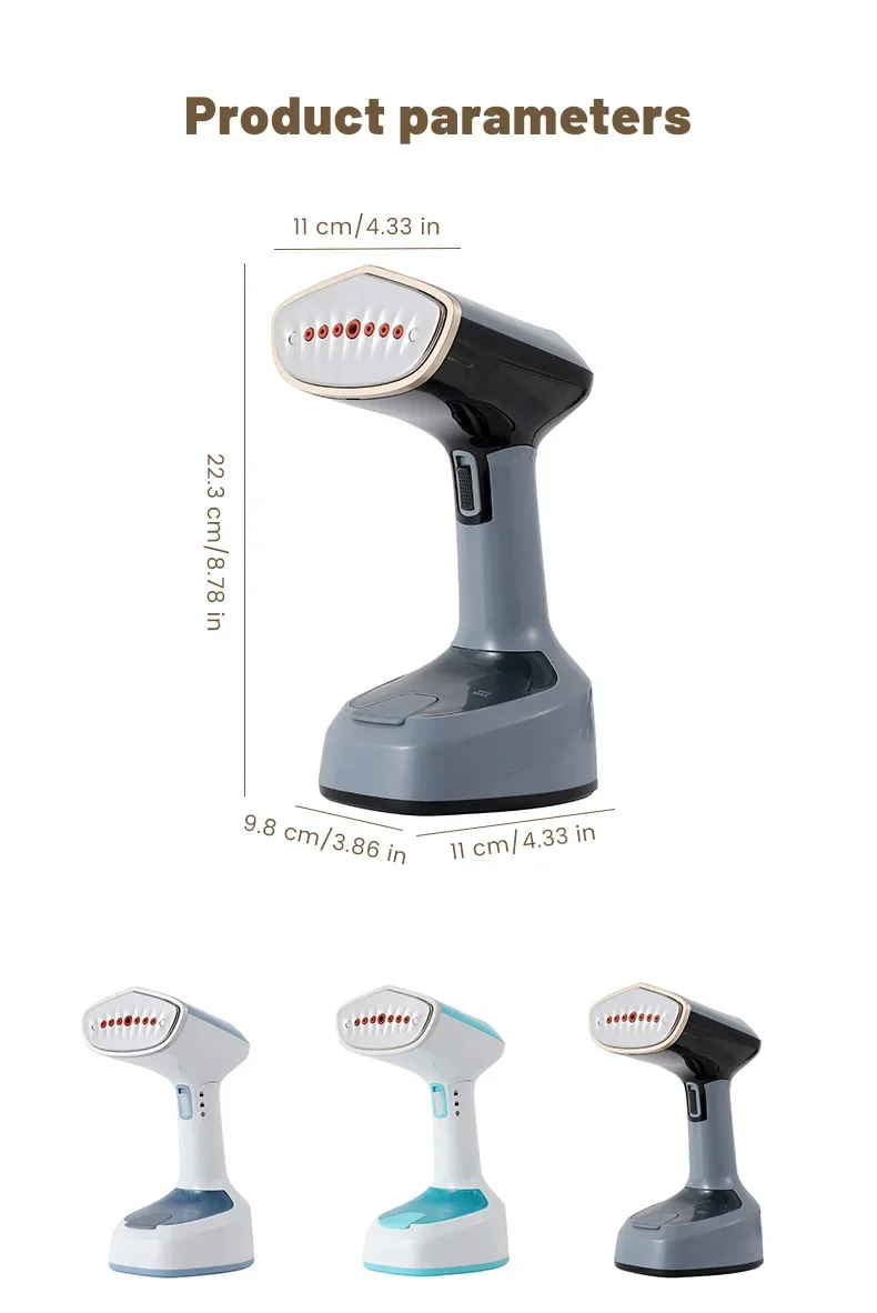 1500 W Dampfglätter Falten Hand Halten Bügeln Maschine Schnell Wärme Haushalt Dampf Handheld Stoff Dampfer für Zuhause Reisen – Detail 12