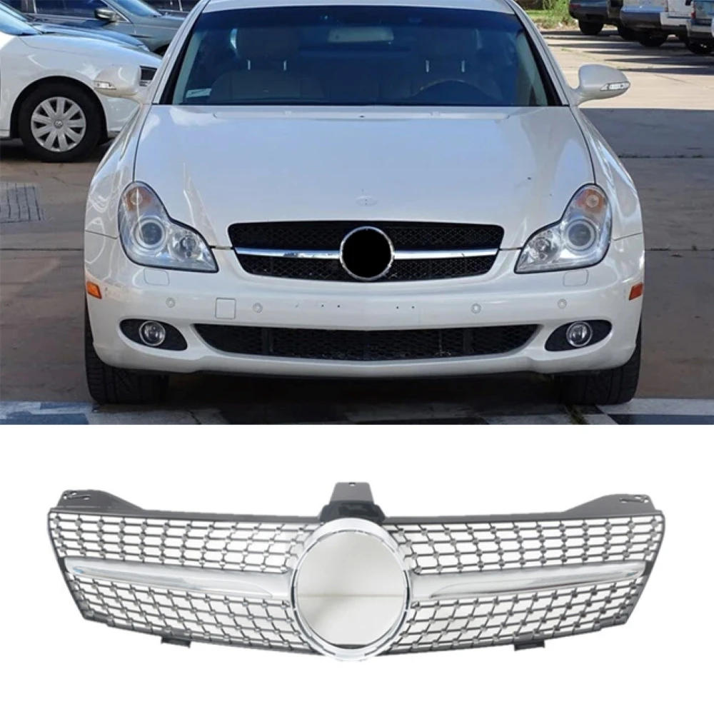 

Car Front Bumper Grilles Racing Grill Slat Replacement Grille For Mercedes-Benz W219 CLS500 SLS600 2005 2006 2007