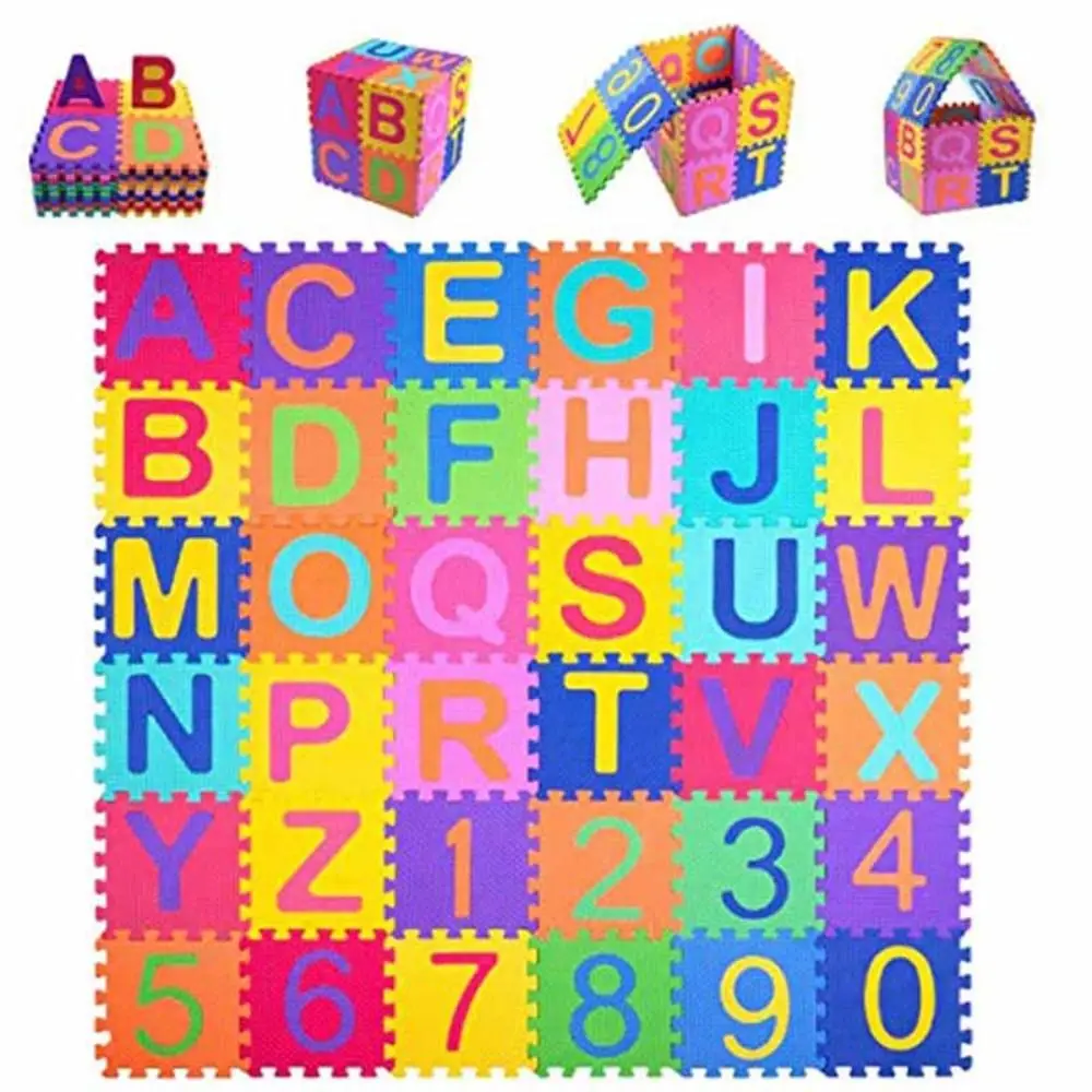 

36 Pcs 36pcs Alphabet Play Mat NEW Educational toys Mini Educational Toy Gift EVA Foam 3D Baby Mat Toddlers