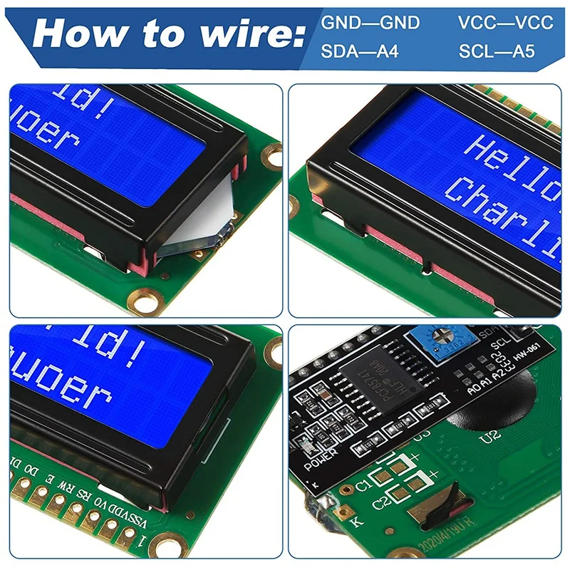 Iic/I2c/Twi Lcd Seriële Interface Adapter En Lcd Module Display Backlight Compatibel Met Voor Arduino R3 Mega2560