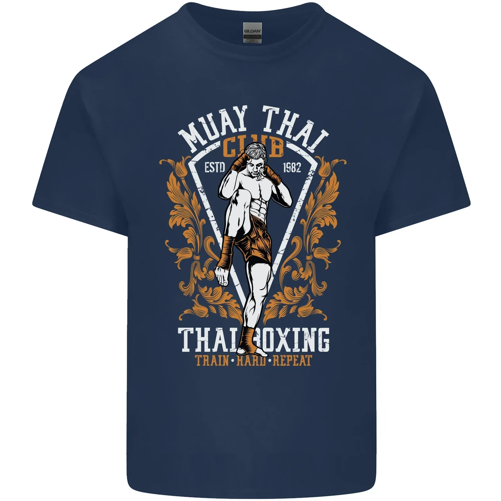 Muay Thai Fighter Warrior MMA Martial Arts T-Shirt 100% Cotton O-Neck Short Sleeve Summer Casual Mens T-shirt Streetwear
