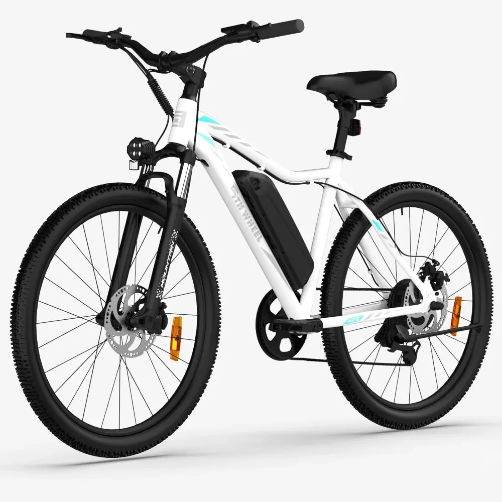 Electric Mountain Bike for Adults with 1000W Peak Motor, Color LCD Display Commuting  with 7-Speed and Front Suspension