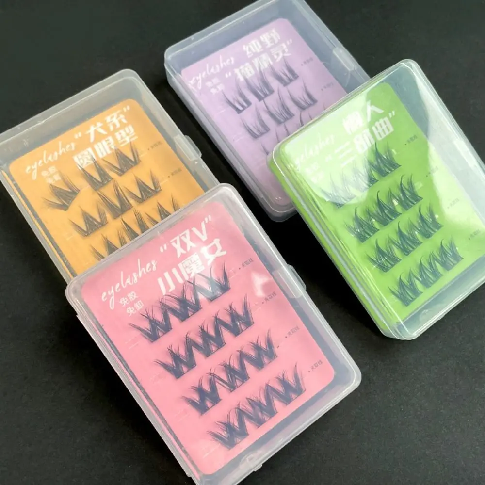

Sweet Self-adhesive Lash Clusters Makeup Reusable Adhesive False Eyelashes DIY Long Lasting False Eyelash Clusters Women/Girls