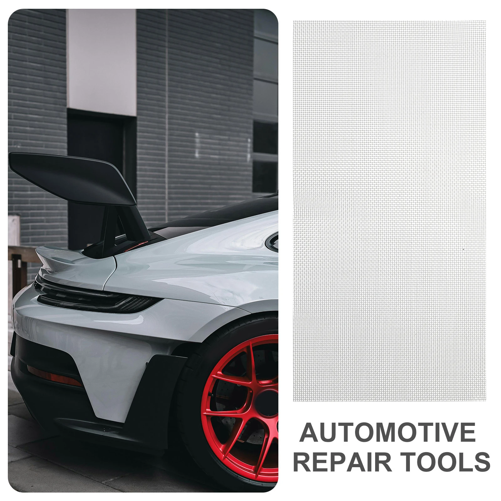 2Pcs Car Bumper Repair Mesh Stainless Steel Reinforcing Screen for Welding Cracks and Holes DIY Repair Kit Window Vent Mesh
