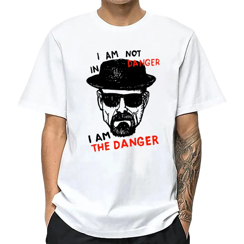 

Men's T-shirt 100% Cotton Short Sleeve Breaking Bad Men T-shirt Casual Heisenberg Print Summer Tshirt Cool T-shirt Male Men Tops