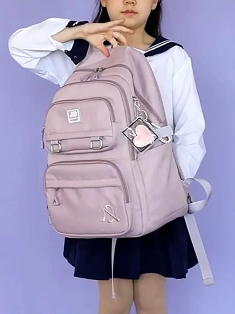Mädchen-Schulrucksack, Rucksack für Teenager, Frauen, Kinder, weiblich, rosa, Schultasche für Grundschule, weiterführende Schule, Teenager, Kinder – Detail 25