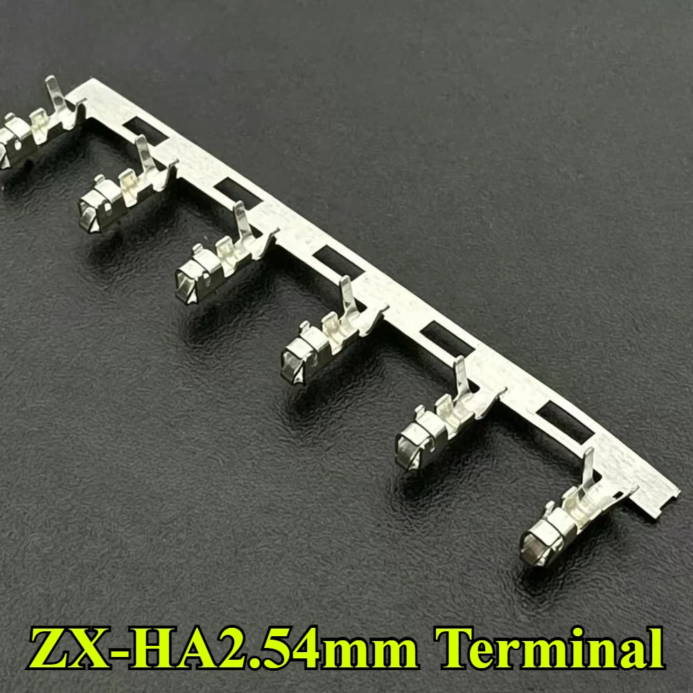 100/300Pcs/lot ZX-HA2.54mm Housing 2P/3P/4P/5P/6P/7P/8P/9P/10P Plastic Shell With Buckle Plug JK Terminal Connector
