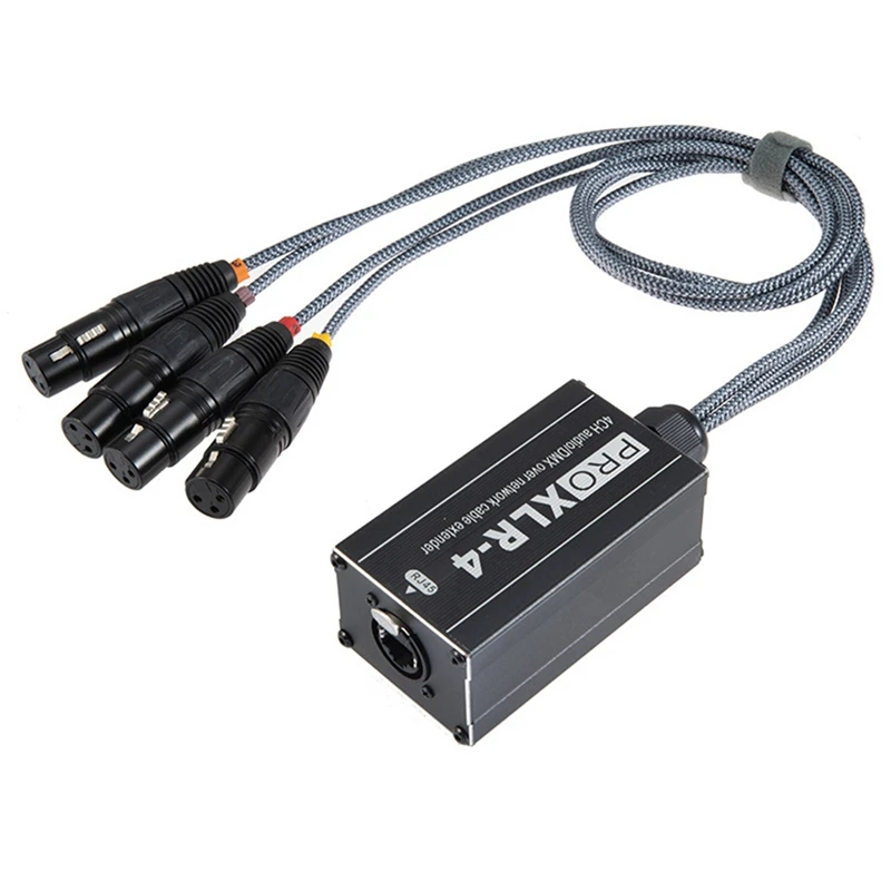 RJ45 para cabo de áudio XLR Divisor DMX de rede para extensão de rede de cabo cobra de gravação de palco ou estúdio