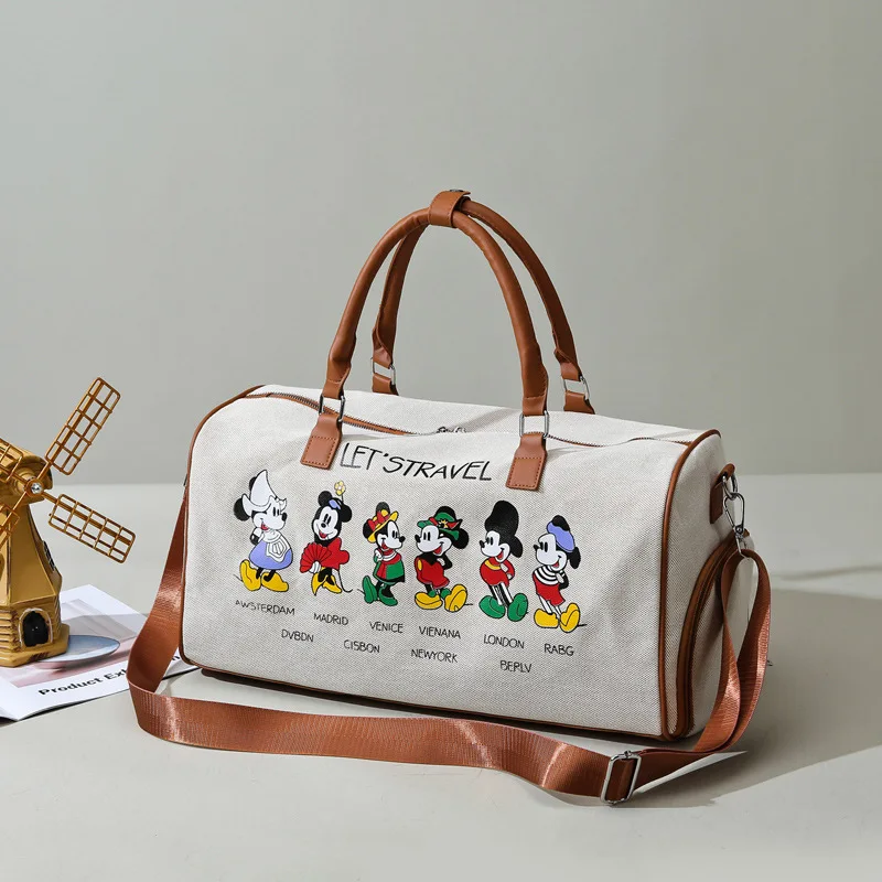 2022 Disney Mickey Mouse Bags Cartoon Baby Mommy Gym Bag Cute Maternity Bag Mickey Mouse Luggage Travel Luggage Boarding Bag