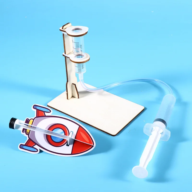 Grundschüler Kreative Technologie Erfindung Kleine Produktion Luftraketenwerfer Handgemachtes DIY Spielzeug Wissenschaft Kleine Experi