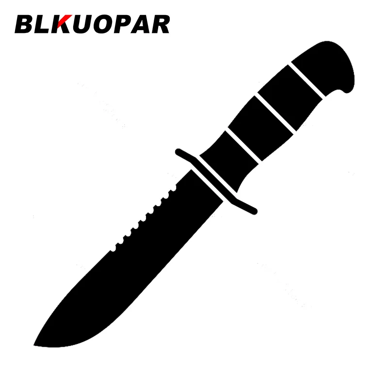 

BLKUOPAR for Combat Knife Car Sticker Creative Graphics Decal Occlusion Scratch Bumper Windows Waterproof Car Accessories