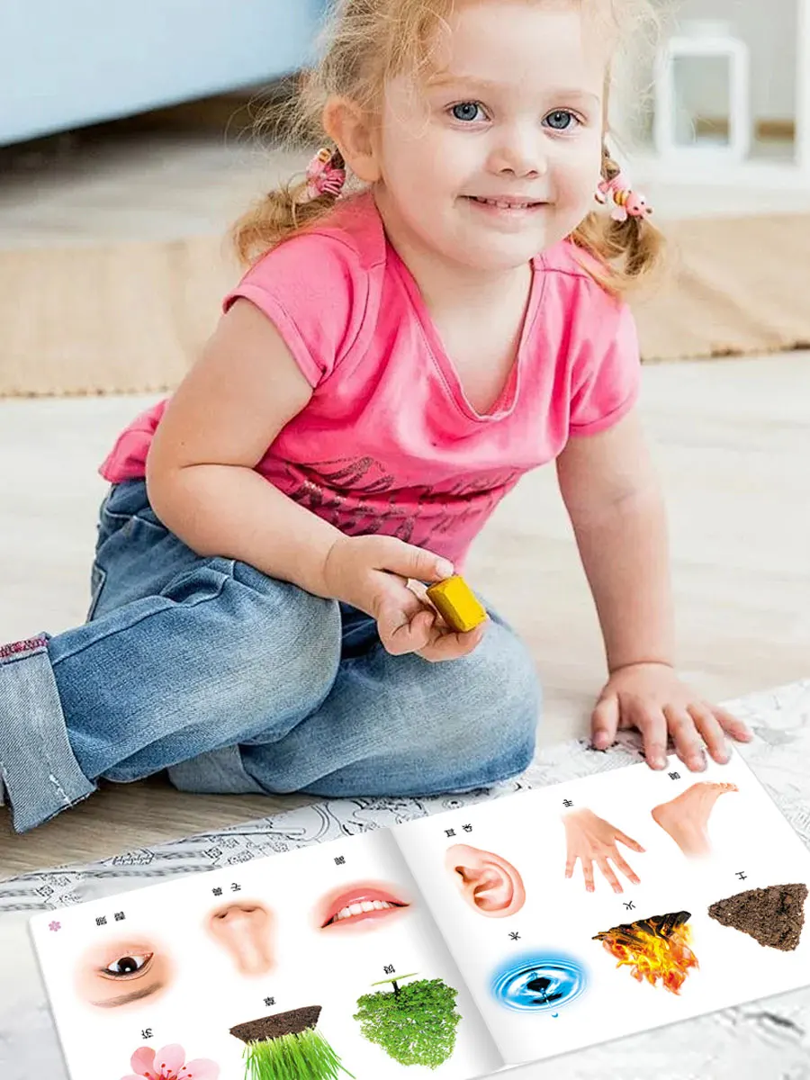 22-page infant early cognitive education book - Object and Knowledge Learning Infant cognitive book, Chinese book